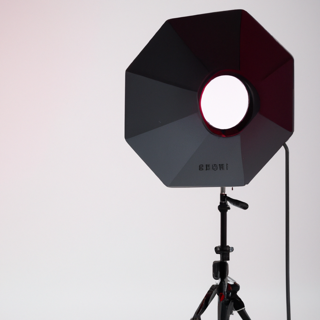 Ciclorama blanco con softbox y banderas de recorte, set editorial