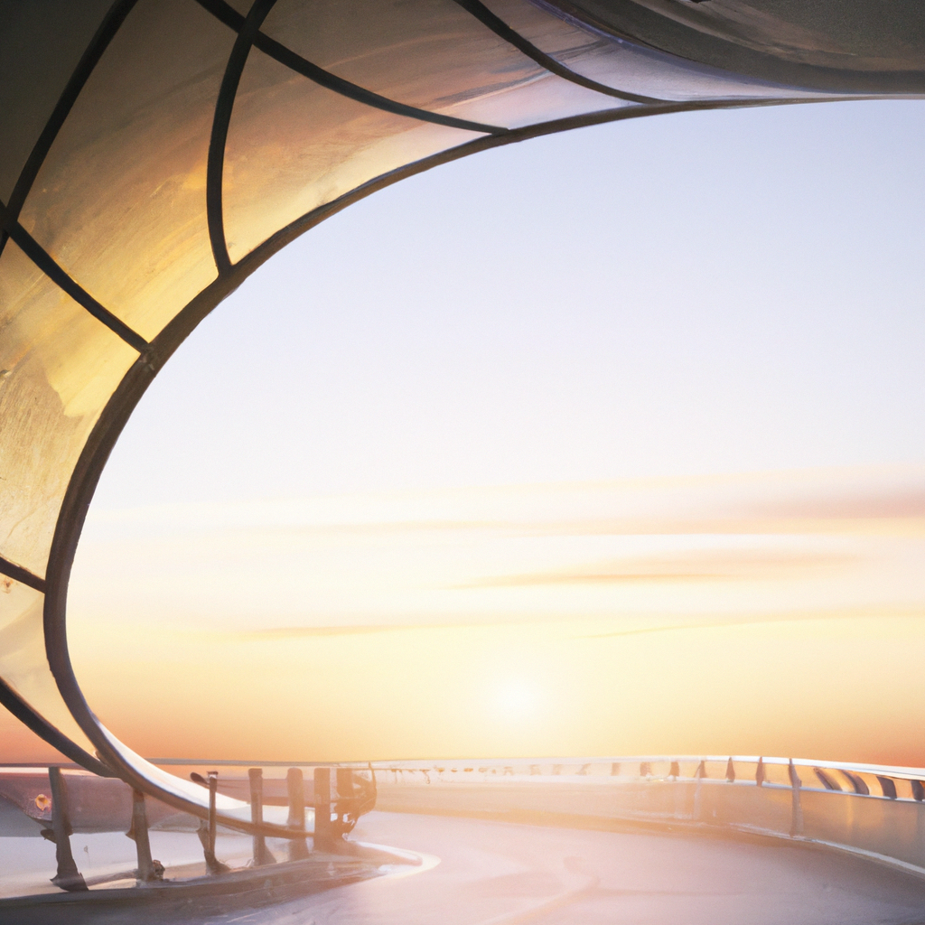 Boda minimalista con líneas arquitectónicas y luz de atardecer